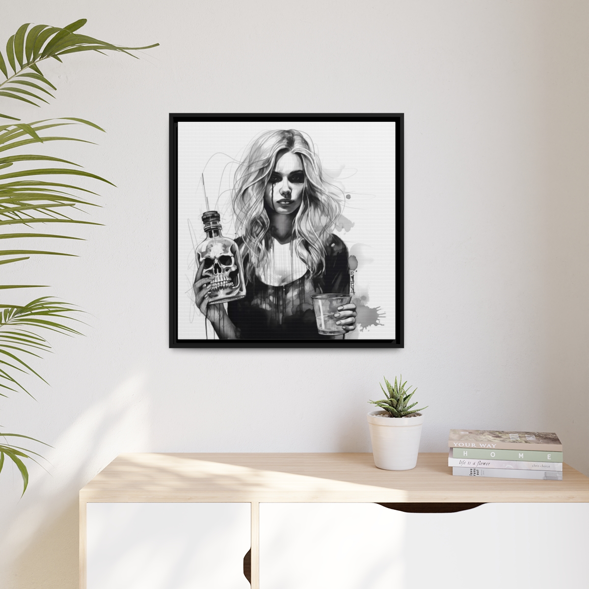 Éclats de vie brisée (cadre+toile) – Image 4