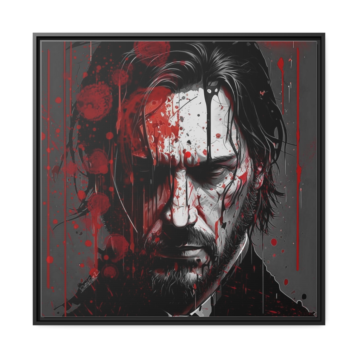 Illustration de John Wick par David Lartigue