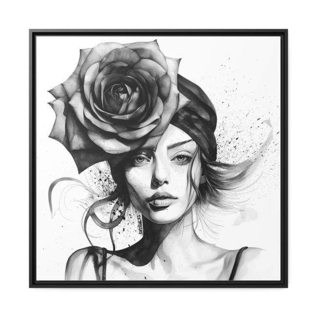 Rose ensorcelante par David Lartigue