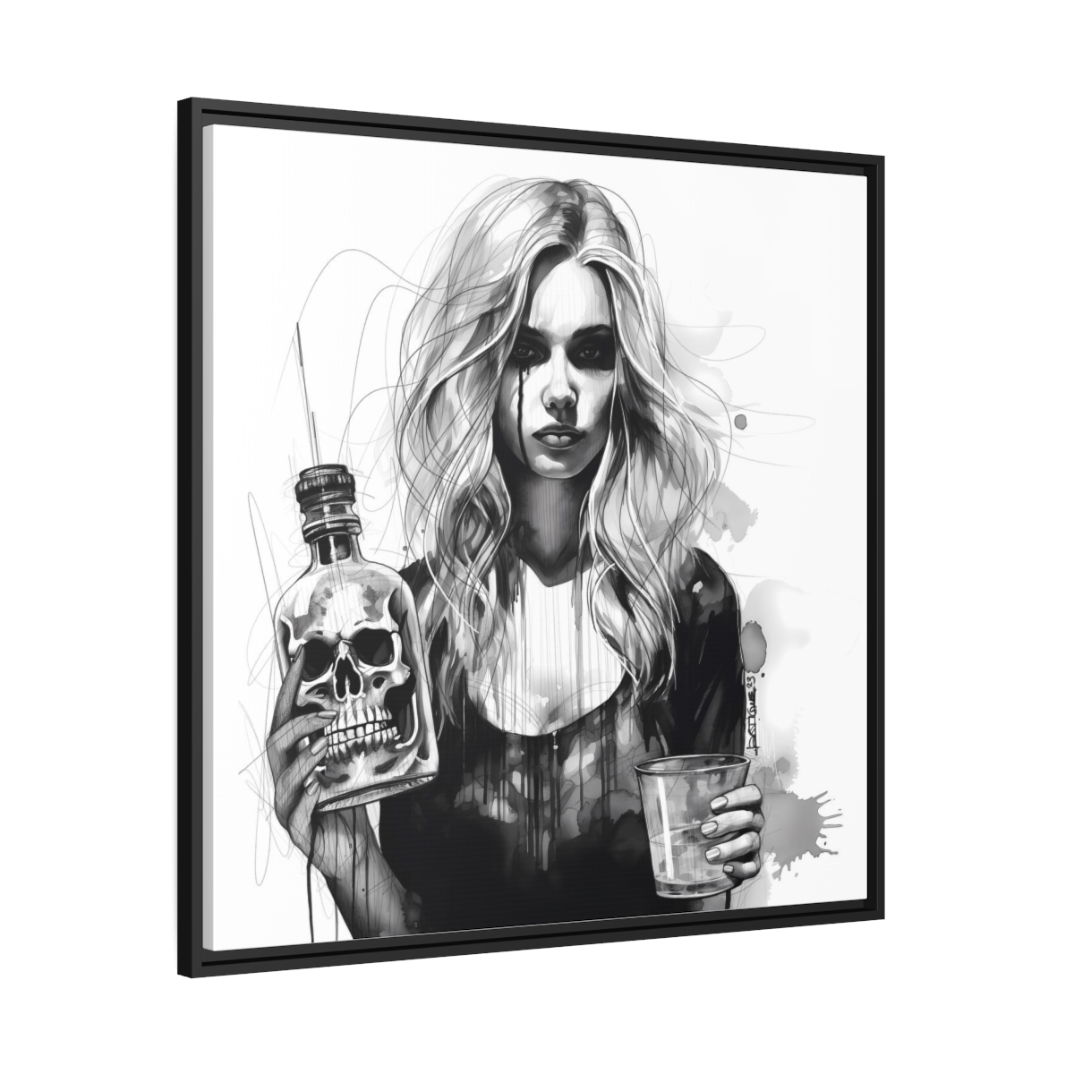 Éclats de vie brisée (cadre+toile) – Image 2