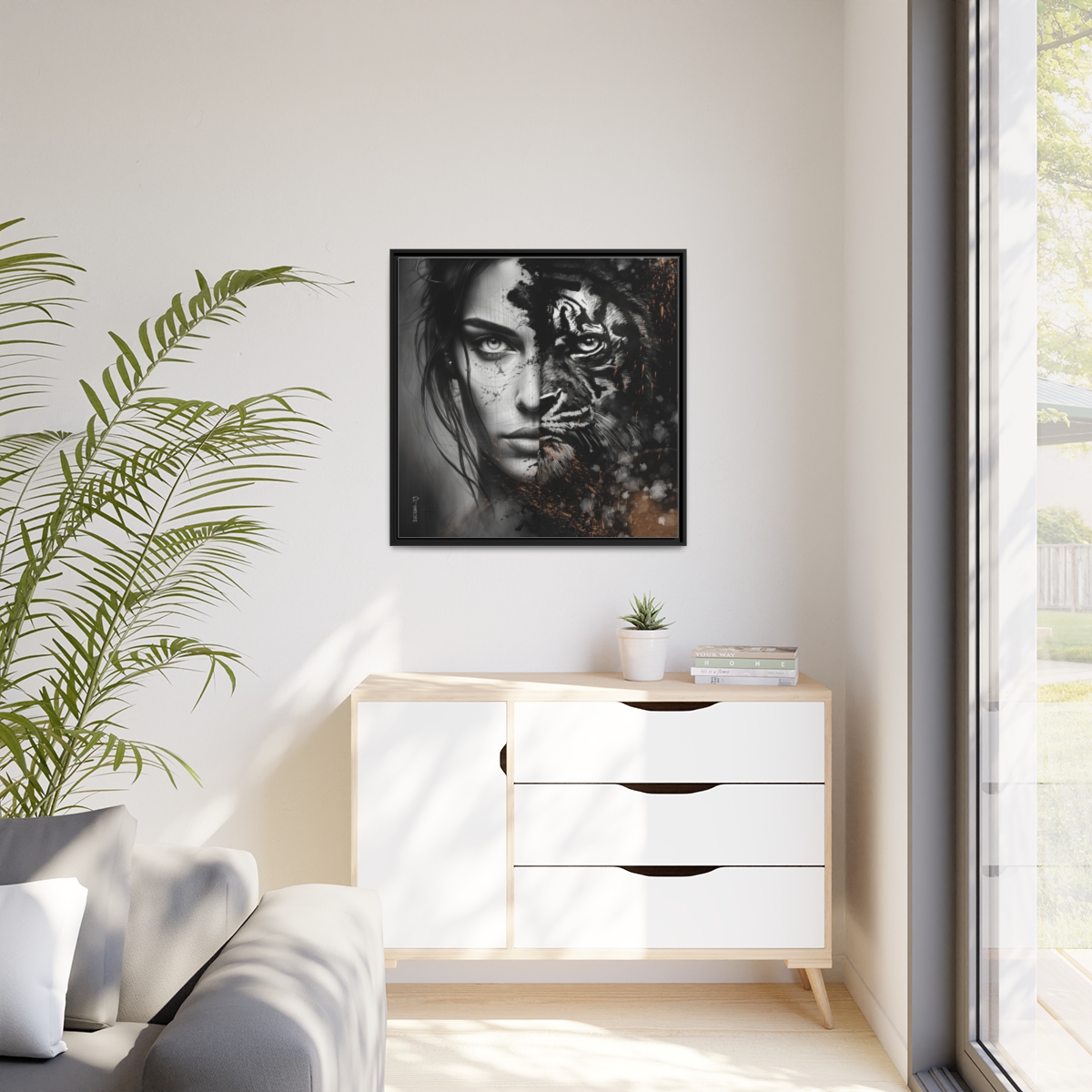 Femme tigre par David Lartigue