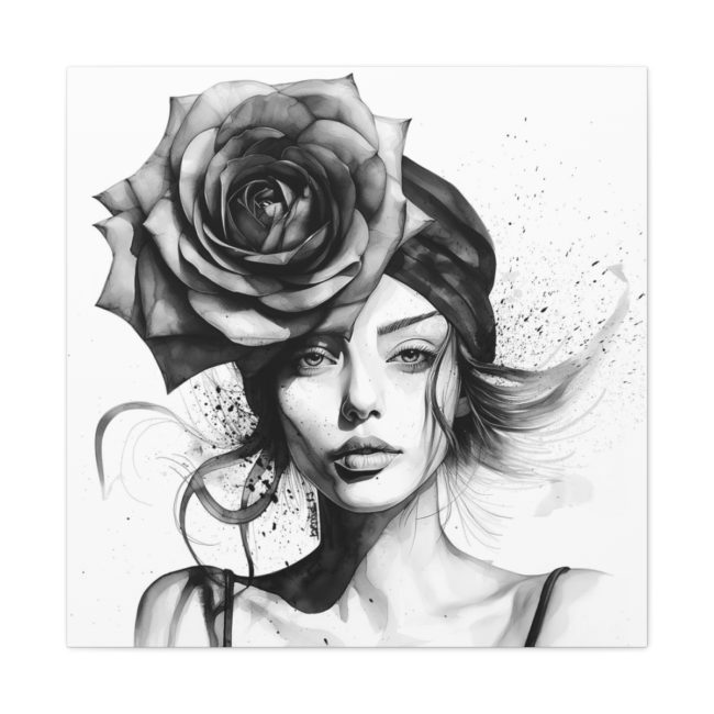 Rose ensorcelante par David Lartigue