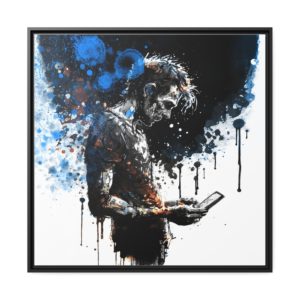 Nomophobie, illustration par David Lartigue