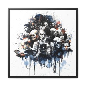 Nomophobie, illustration par David Lartigue