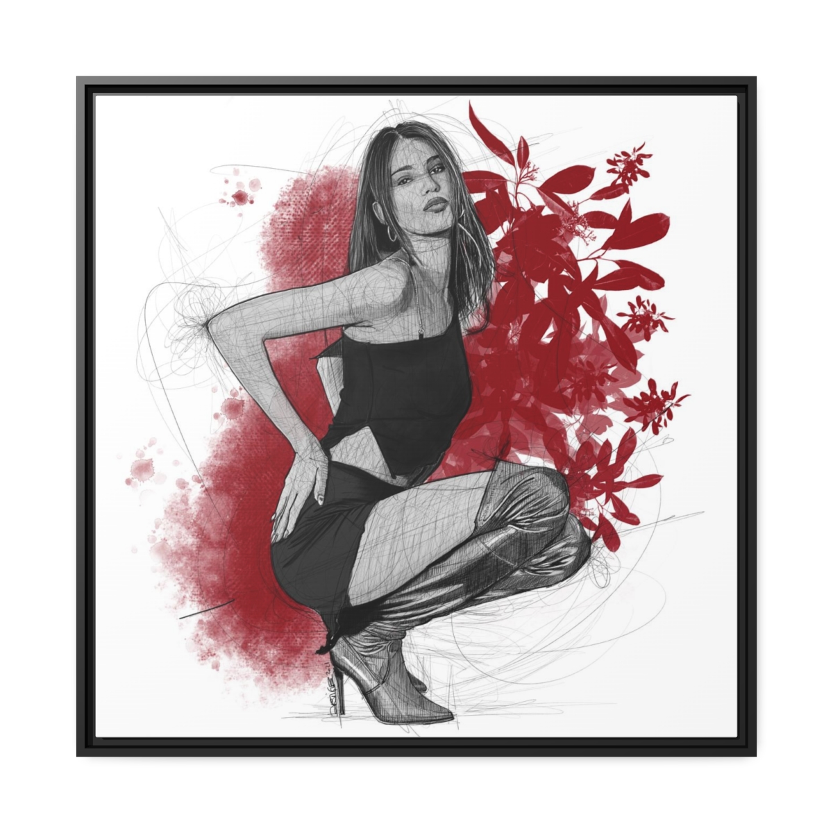 Keshla, illustration par David lartigue