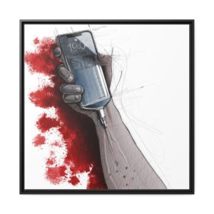 Addiction numérique, le smartphone, illustration par David Lartigue