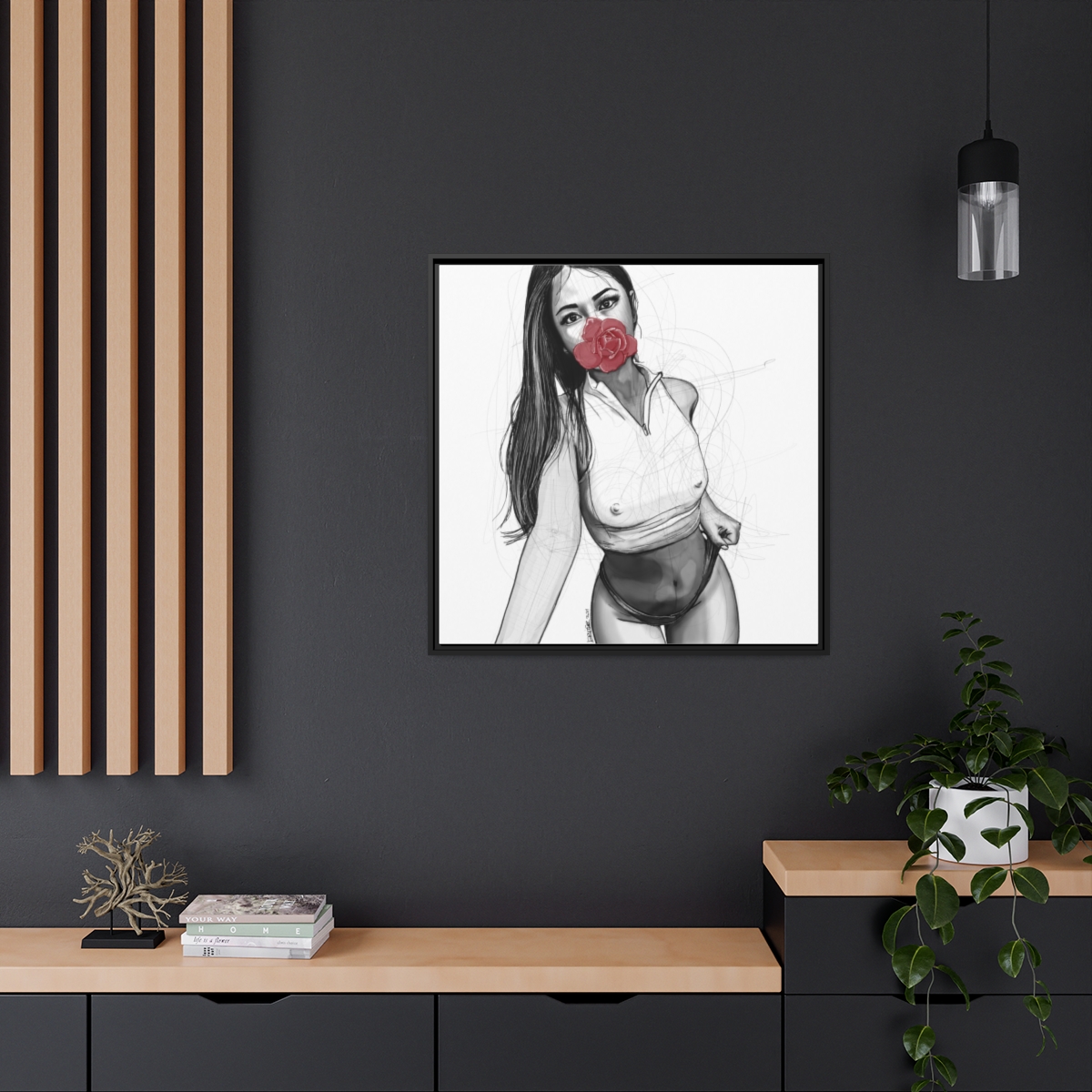 Asian Demoiselle, illustration par David Lartigue