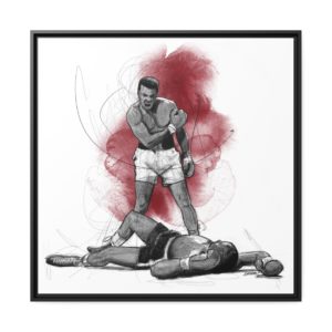 Muhammed Ali et Sony Liston, illustration par David Lartigue