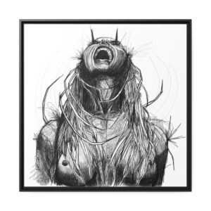 Le cri, illustration par David Lartigue