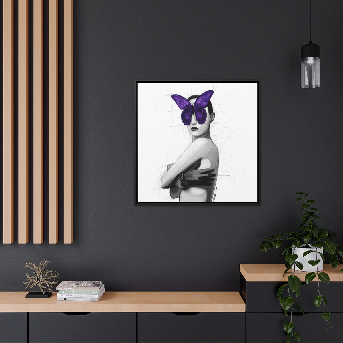 Beauté trompeuse (cadre+toile) – Image 4