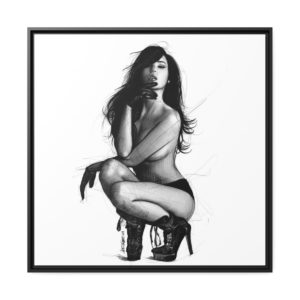 La femme accroupie, illustration par David Lartigue