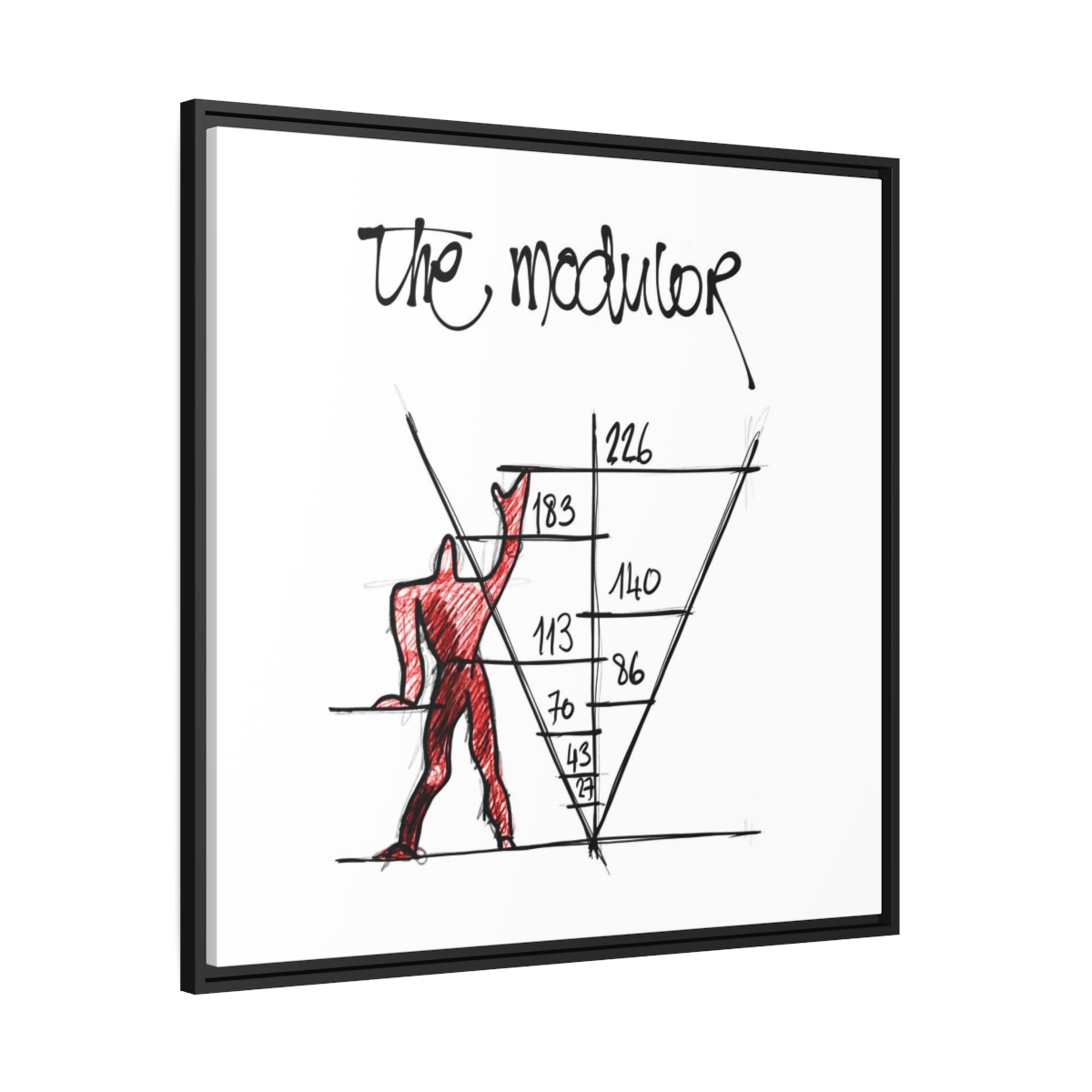 Le Modulor, illustration par David Lartigue