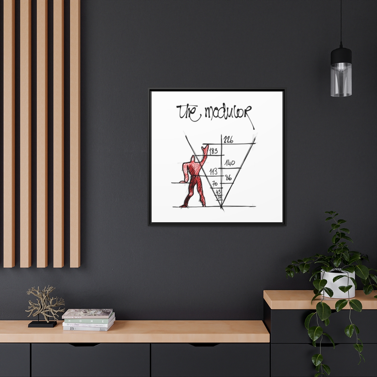 Le Modulor, illustration par David Lartigue