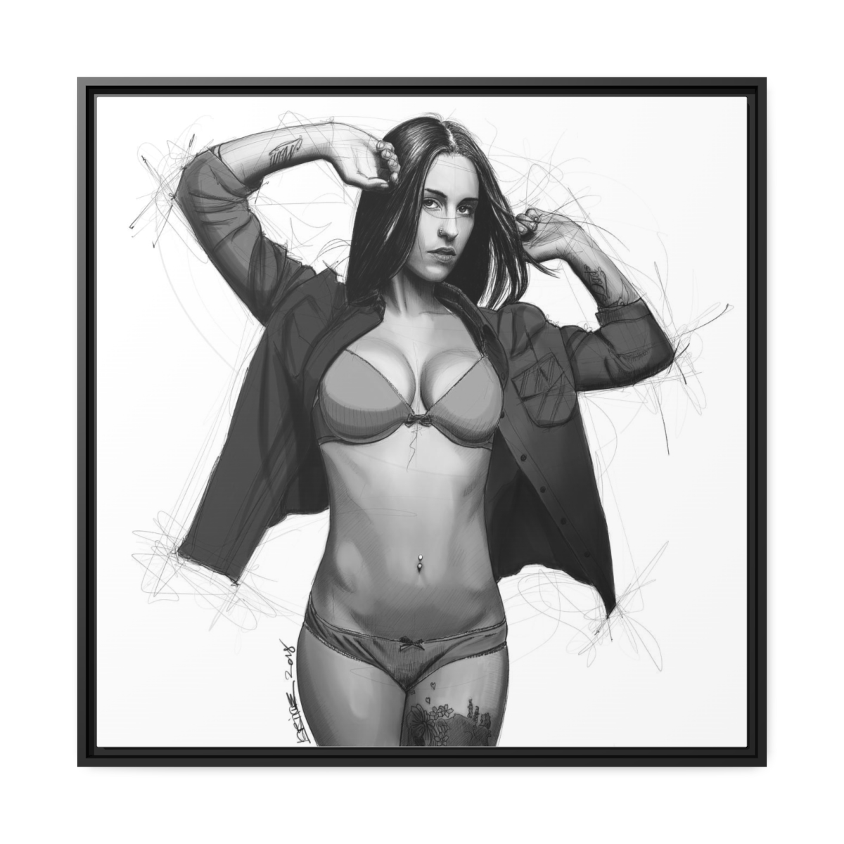 Maria Phlores, illustration par David Lartigue