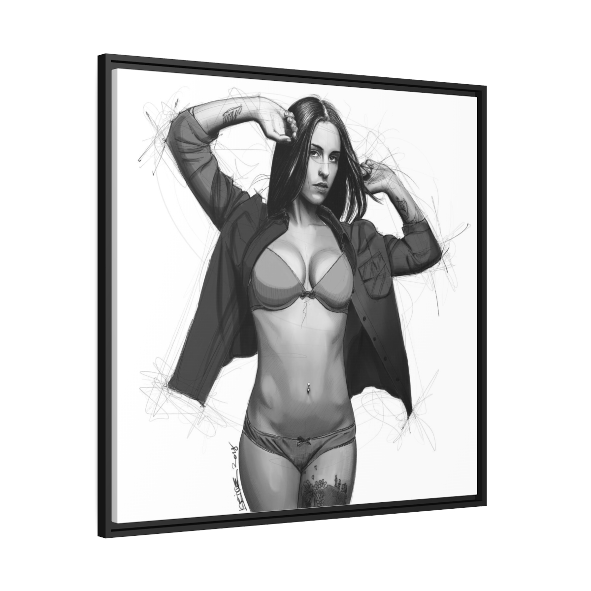 Maria Phlores, illustration par David Lartigue